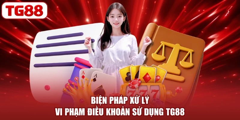 Biện pháp xử lý vi phạm điều khoản sử dụng TG88