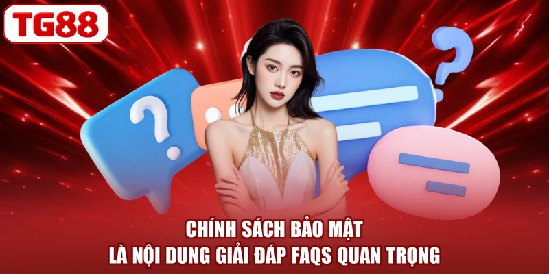 Chính sách bảo mật là nội dung giải đáp FAQs quan trọng
