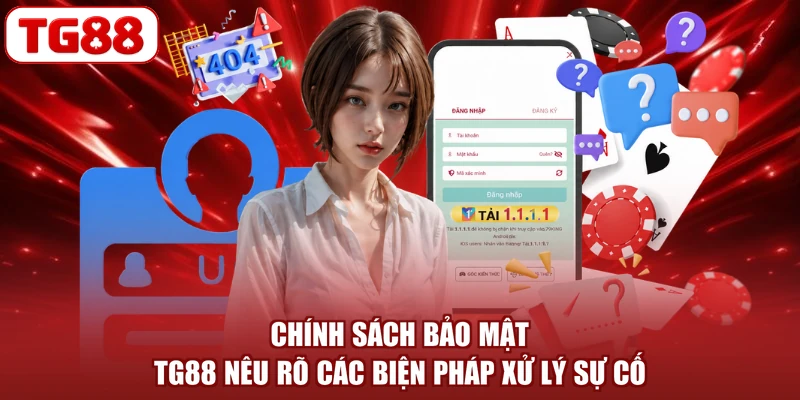 Chính sách bảo mật TG88 nêu rõ các biện pháp xử lý sự cố