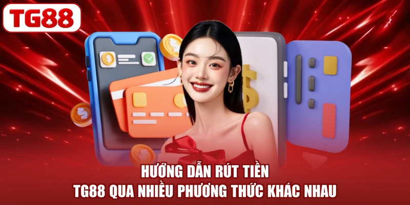 Hướng dẫn rút tiền TG88 qua nhiều phương thức khác nhau