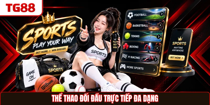 Thể thao đối đầu trực tiếp đa dạng